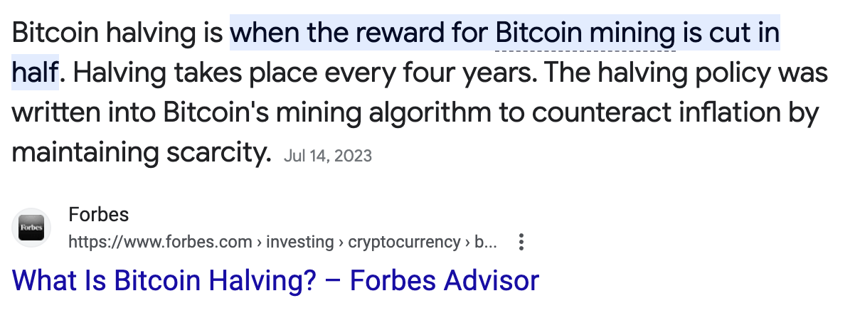 BitcoinHalving Forbes