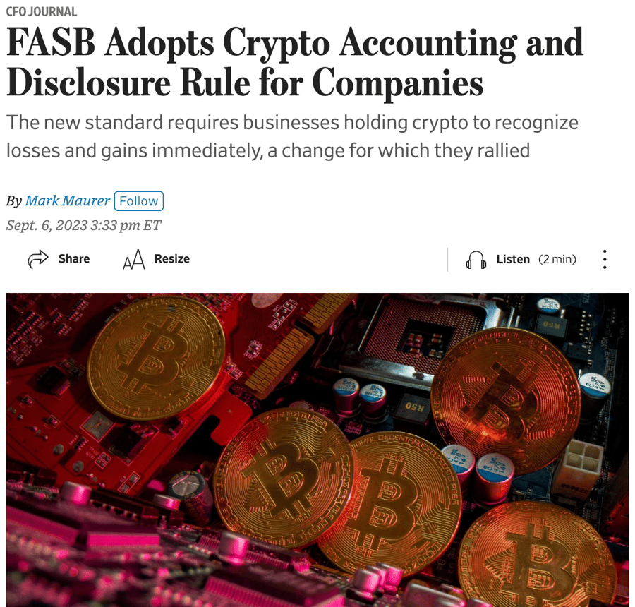 FASB Bitcoin