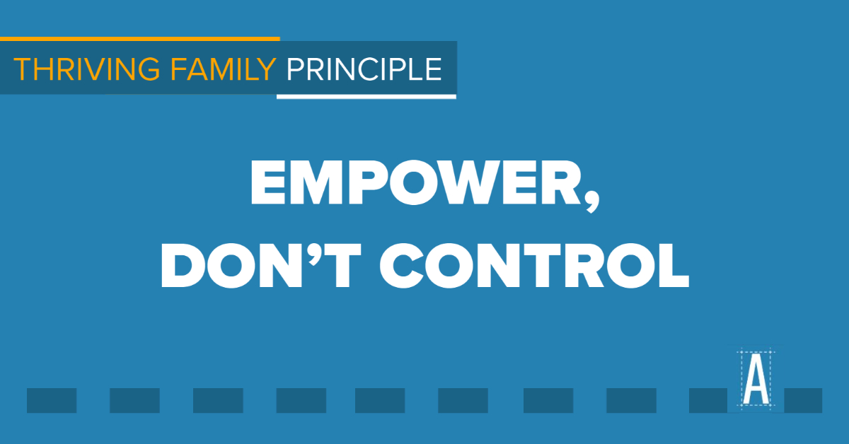 Thriving Family Principle: How do you empower kids as leaders?